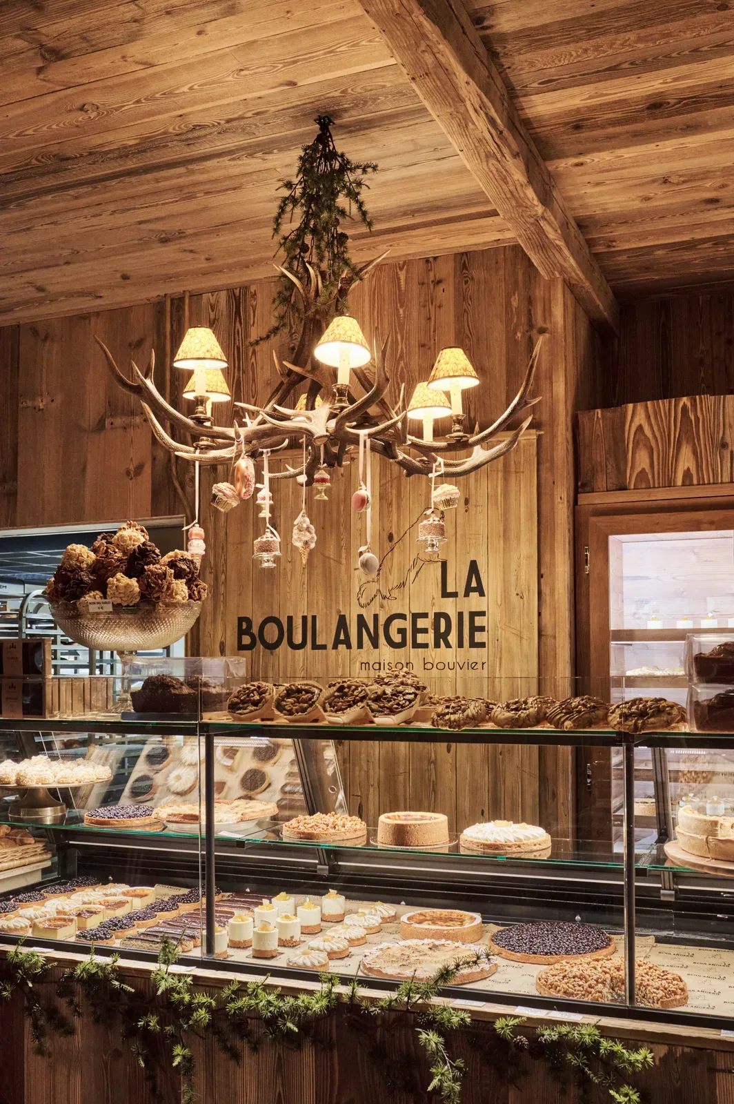 The Boulangerie sign above the counter