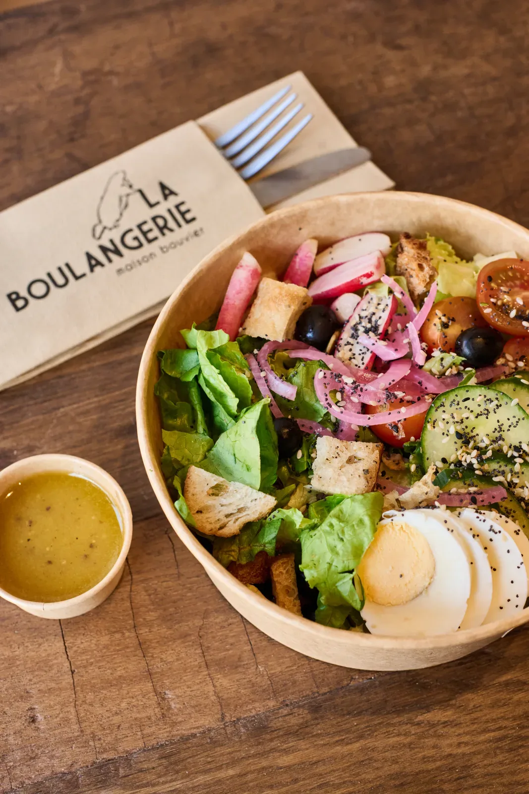 A composed salad