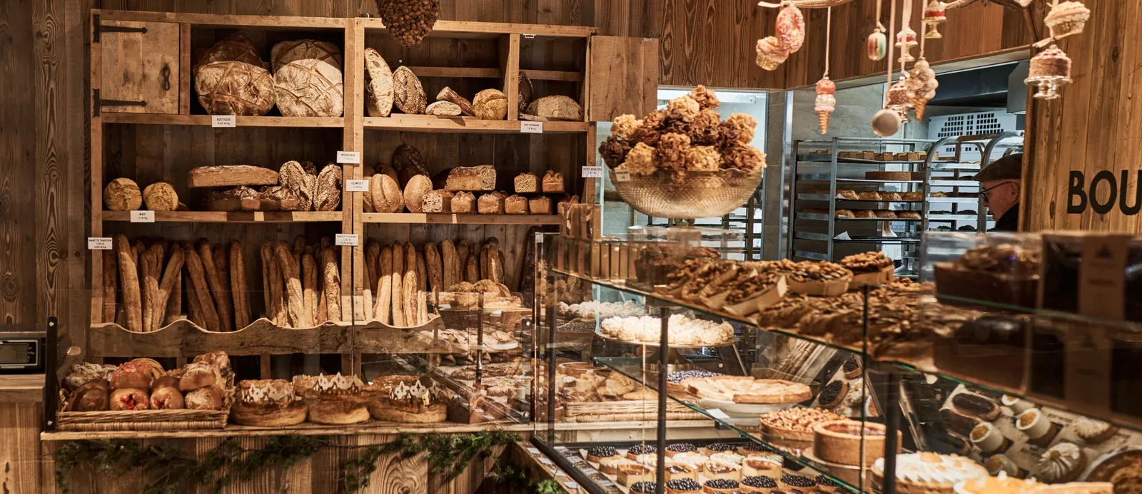 The bread shelves