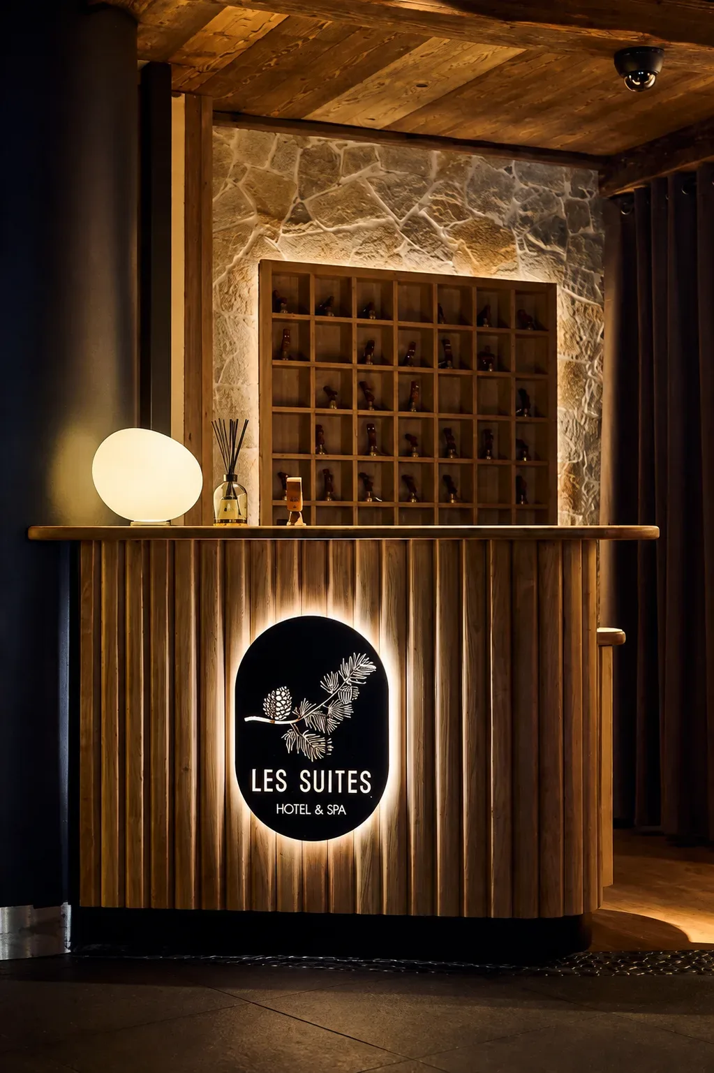 Le comptoir de l'accueil