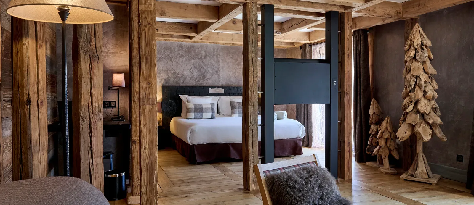 Une chambre tout en bois