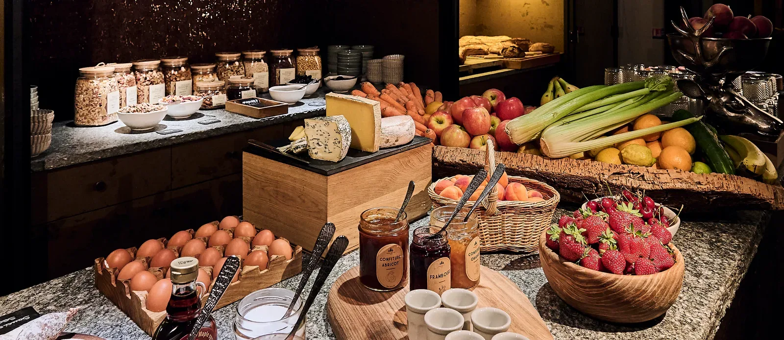 Le buffet du petit-déjeuner