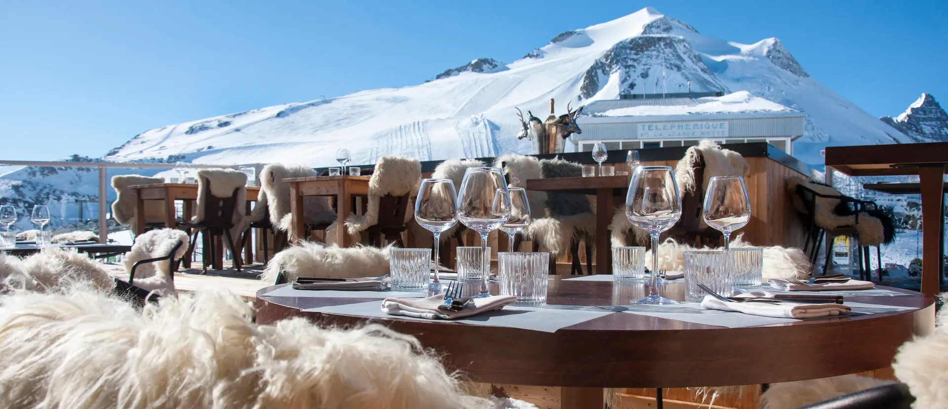 La terrasse du Panoramic face à la Grande Motte