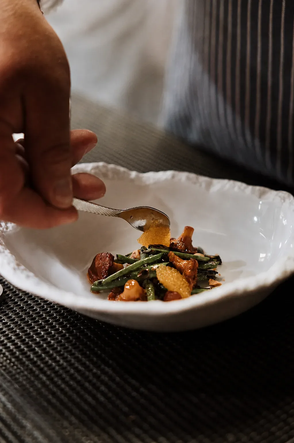 A plate being finished