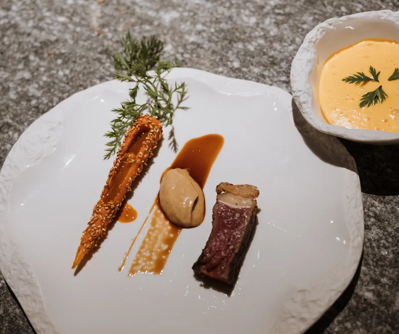 A root-vegetable plate