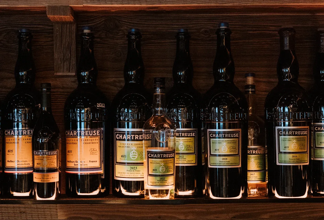 Les bouteilles de Chartreuse