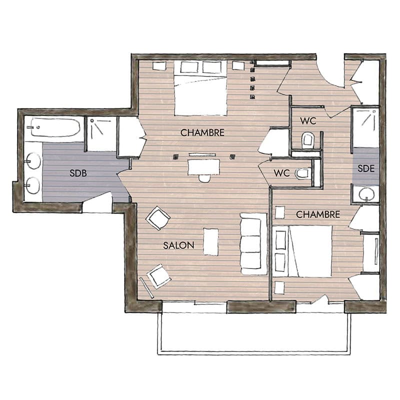 Plan de la Suite Tradition — plan 1